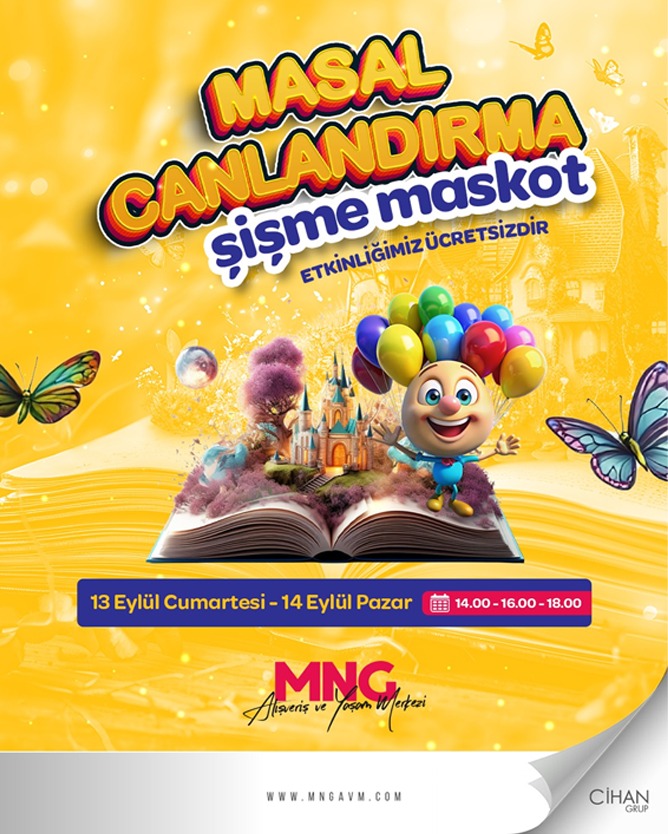 Masal Canlandırma Şişme Maskot Etkinliği